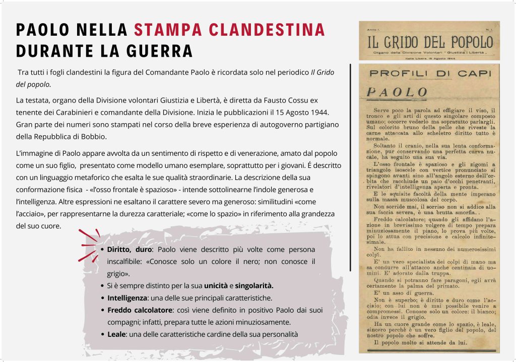 Paolo nella stampa clandestina durante la guerra